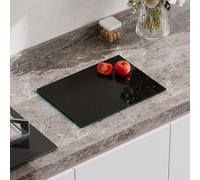Non-Slip Tempered Glass Chopping Board - Black, 40x30cm