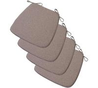 Non-Slip Thick Washable Chair Cushions for Dining Room & Kitchen, Set of 4 (45 x 42 cm) - Comfortable, Stylish Seat Pads with Ties for Country Decor