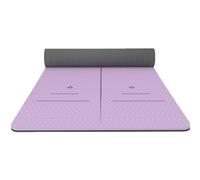Non Slip TPE Yoga Mat - Extra Wide & Thick Professional Double-Sided Exercise Mat with Carrier Strap for Home Workout