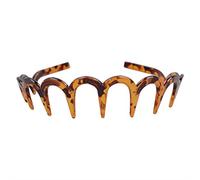 Non-Slip U-Shape Acrylic Headband with Teeth Comb - Stable Hair Hold, Comfortable Fit for Sports, Parties, Weddings - Fashion Jewelry Hair Accessories for Women, Girls,