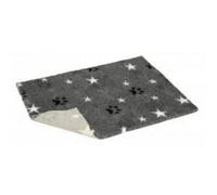 Non-Slip Vetbed Mottled Grey Stars & Paws 40" X 30"