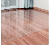 Non-Slip Vinyl Floor Runner 2-6ft - Durable Carpet Protector for Hardwood Floors, Entryway & Living Room, Cuttable Area Rug Cover, 3x8ft (92x244cm) - Easy to Clean & Stylish
