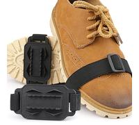 Non-Slip Walking Traction Cleats - Ice Gripper for Shoes, Heavy Duty Spikes, Stretchy, Adjustable Design, Wear-resistant, Perfect Snow, Winter Paths, Hiking, Mountaineering, Camping