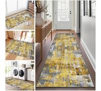 Non Slip Washable Carpet Runner for Hallway, Color-2143a, 120 x 250 cm | Low pile, heavy-duty absorbent mats for busy hallways, kitchen and laundry areas