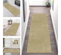 Non-Slip Washable Carpet Runners for Hallways 40x60CM Long Polyester Doormat in Beige-Yellow Abstract Design Ideal for Kitchen Living Room & Bedroom 40-120CM Width