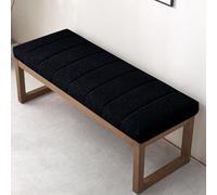 Non-Slip Washable Garden Sofa Cush Pad, Removable Machine Washable Seat Cover for Outdoor Swing & Indoor Use, Black 80x55cm - Ultimate t & ili