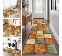 Non Slip Washable Hallway Runner Rug Absorbent Floor, 103a, 120 x 250 cm | Heavy duty hallway runner, absorbent and washable for kitchen laundry entrance