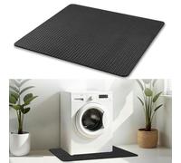 Non-Slip Washing Machine Mat on Both Sides Non-Slip & Anti-Vibration Mat 60 x 60 cm, Washing Machine Mat Waterproof Rubber Floor Mat & Floor Protection Mat for Sub-Fridge Mats, Tumble Dryer