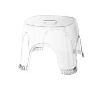 Non-Slip Waterproof Acrylic Bathroom Stool - Transparent Shower Footrest & Corner Bench for Small Spaces Easy Access Shower Chair for Comfort & Convenience
