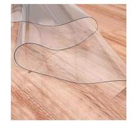 Non-Slip & Waterproof Clear Plastic Area Rugs, 2mm Thick, Easy to Cut Kitchen/Laundry/Front Door Floor Mat - Wipeable, Rectangular Door Mats