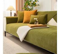 Non-Slip Waterproof Sofa Cover for 1/2/3/4-Seater, Corner Recliner Slipcover, Garden Sofa Protector in Beige with 30x50 Cushion, Dog-Friendly Design