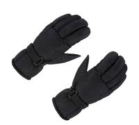 Non Slip Winter Ski Gloves Water Proof Windproof Cold Weather Warm Gloves for Men Women, Nylon Material (Black)