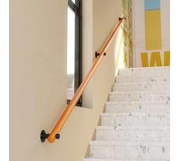 Non-Slip Wooden Stair Ramps with Supports - Safety Rails for Elderly and Kids, Wall-Mounted ils, Durable and Secure Staircase Solutions