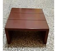 Non-Slip Wooden Step Stool for Elderly, Strong Load-Bearing Platform with Rubber Pad, Ideal for Bathroom, Kitchen, Bedside - 40x30x11cm