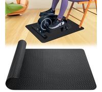 Non-Slip Workout Mat, Double-Sided Anti-Slip Exercise Mat for Ellipse Leg Exerciser, 43x60cm Protective Sports Accessories for Under Desk Elliptical Peddler Foot Enhance Stability Floor Protection