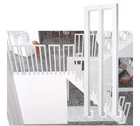 Non-Slip Wrought Iron ir Railing - 4 Pcs Safe Support Bars for Indoor/Outdoor Steps, Loft Corridor, Banister - 50cm (19.7in) Side Mount Design
