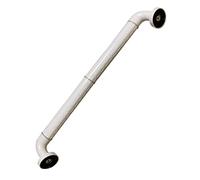 Non-Slip Yellow Plastic Nylon Handrail Durable Stainless Steel Bathroom Grab Bar Wet Grip Safety Rail for Stairs Easy to Hold White Nylon & Steel Finish