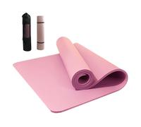 Non-Slip Yoga Mat, 15 mm Non-Slip Training Mat with Storage Bag - Thick and Lightweight with Carrying Strap - for Women Exercise Floor Stretching Shape Inside