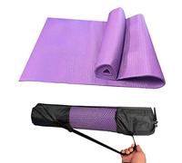 Non Slip Yoga Mat Gym Fitness Exercise Eco Friendly Foam Anti Slip Pilates Physio Mats for Home Gym Fitness Gymnastics Stretching Workout (1 x Purple - 6mm Yoga Mat with Carry Case)