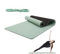 Non-Slip Yoga Mat - with Carrying Strap and Thick | Mat for Training in the Gym, for Pilates Training Barefoot Floor Study Home Gym Indoor Outdoor Travel Men D