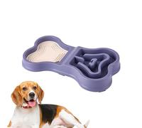 Non-Slippery Puppy Bowl, Food and Water Bowls - Pet Slows Down Eating Bowl, Portable Puzzle Maker for Dogs, Puppies, Travel to Home