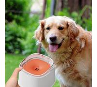 Non-spill Bowl Dog Water Bowl 101oz Stainless Steel No Spill Large Capacity Dog Food Water Slow Feeder, Spill Proof Pet Dispenser Vehicle Carried Travel Bowls (Yellow, 20cm)