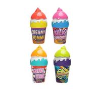 Non-spill Bubble Machine, 4 Bottles of Bubble Machine for Kids Outdoor, Non-spill Ice Cream Shape, Toddler Toys, No Matter How You Turn the Bottle Upside Down, The Liquid Will Not Flow Out, 40ml
