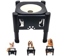 Non Spill Dog Water Bowl,Adjustable Elevated Puppy Water Bowls, 3 Heights Raised Zero Splash Dog Water Bowl-Anti Spill Slow Drinking Dispenser for Cat Puppy and Smaller Cat