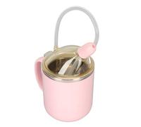Non-Spill Drinking Beaker Cup for Disabled Adults, 350ml Senior Liquid Feeder for Elderly, Easy Control Maternity Drink Water, Porridge, Soup (Pink)