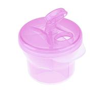 Non-Spill Rotating Milk Powder Formula Dispenser Portable Outdoor Food Container 3 Compartments Storage Feeding Infant Newborn Snack Box (Pink)