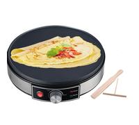 Non-stick 12" Electric Crepe Pancake Maker with Tools 1000W Adjustable Temperature Electric Crepe Pan for Crepes, Omelettes, Pancakes