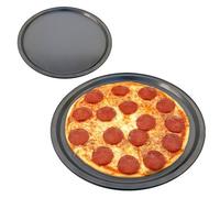 Non Stick 32Cm Pizza Pan Baking Tray Roasting Kitchen Tin Oven Carbon Steel