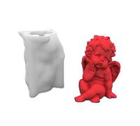 Non-Stick 3D Little Angel Shaped Resin Mold Scented Silicone Mold Soap Plasters Ornament Tool Molds for Making Silicone Ornament