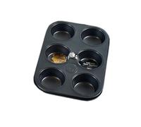 Non Stick 6 Cup Muffin Tray Deep Strong & Durable Material 26 x 3cm from Royle Home