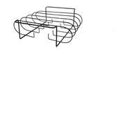 Non-Stick BBQ Rib Rack Stand Barbecue Steaks Racks Stainless Steel Chicken Beef Ribs Grill Black for Gas Smoker BBQ Tools bbq(Roast chicken rack)