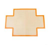 Non-Stick Bread Baking Mat for Hot Cross Buns(Orange27*37cm) | Non- for surface, easy release, fits standard ovens, 36x26cm size, silicone