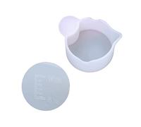 Non-Stick Card Slot Clear Mixing Cup Silicone Stirrer Mixing Resin Epoxy Liquid Paint Stir Rod Resin Casting Jewelry Making Tools Accessories