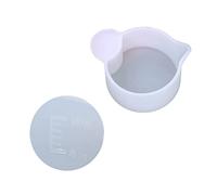 Non-Stick Card Slot Clear Mixing Cup Silicone Stirrer Mixing Resin Epoxy Liquid Paint Stir Rod Resin Casting Jewelry Making Tools Accessories