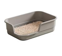 Non-Stick Cat Litter Box, Splash Proof Tray with Scoop Low Entrance for Kittens/19x14x5 Inch