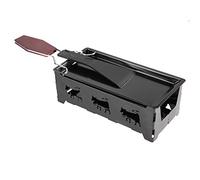 Non-Stick Cheese Melter Raclette Cheese, Portable Cheese Rotaster Raclette Machine with Spatula and Foldable Handle, Black