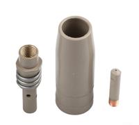 Non-Stick Coated For MIG Welding Tip Nozzle and Holder Kit 3PCS Designed for 15AK Torch Compatibility (1.0mm)