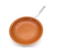 Non-Stick Copper Frying Pan with Ceramic Coating Wok Saucepan Oven Induction Cooking Grill Pan Cookware Frying Pan Skillet (Color : 10inch)