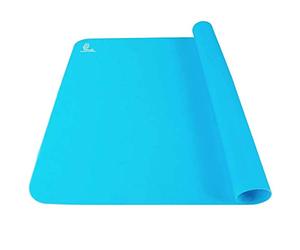 Non Stick, Double Thickness Silicone Pastry/Baking Mat Extra Large- for Heat Resistant Nonskid Placement Mat, Countertop Protector, Art and Craft Mat 60 × 40 cm (Blue, 40×60)