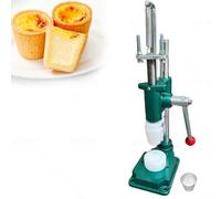 Non-Stick Egg Tart Mold Machine with Manual Press, Heavy Duty Cast Iron Dough Press for Pie Shells, Pudding Cups, Cookie Crust, Bakery Use