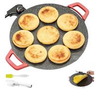 Non-Stick Electric Indoor Grill Pan, Nonstick Electric Griddle for Indoor Use, Smokeless Grill with a Round Pan, Compact Electric Grill for Steaks, BBQ & Everyday Cooking (28cm)