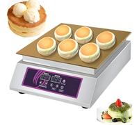 Non-Stick Electric Souffle Maker, Double Head Design, Precise Temperature Control, Durable Stainless Steel, Ideal for Home & Commercial Baking