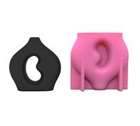 Non-Stick Flowerpot Silicone Mold Flower Pot Epoxy Resin Casting Tool Desktop Decoration for Ornament Twist-Design for Pots for Gardening Unique Pot Resin for Indoor Plant Creative Epoxy