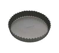 Non-Stick Fluted Loose Base Quiche Tin Round 23cm (9"), Sleeved Masterclass Grey One Size