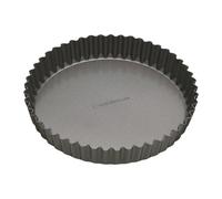 Non-Stick Fluted Loose Base Quiche Tin Round 25cm (10"), Sleeved Masterclass Grey One Size