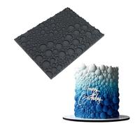 Non-Stick Food-Grade Silicone Moulds, Suitable for Confectionery, Pastries,Cake Decorations, French Mousse,lace matssilicone Moulds (Large Ball Bubble Pattern Cushion)